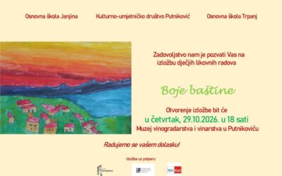 Izložba dječjih likovnih radova “Boje baštine”